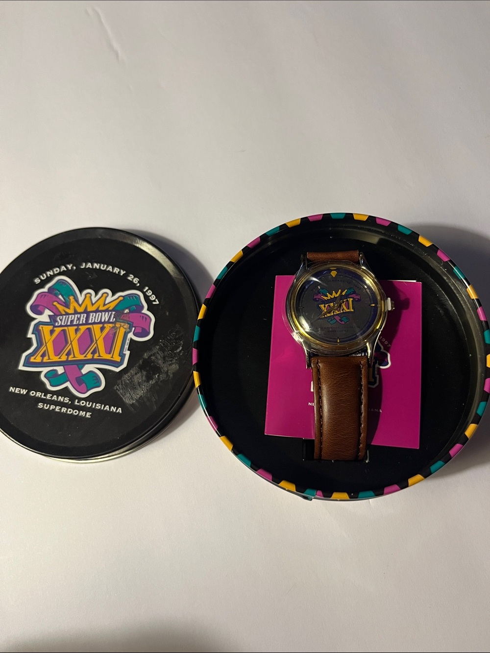 New Vintage Super Bowl XXXI New Orleans Jan26, 1997 watch